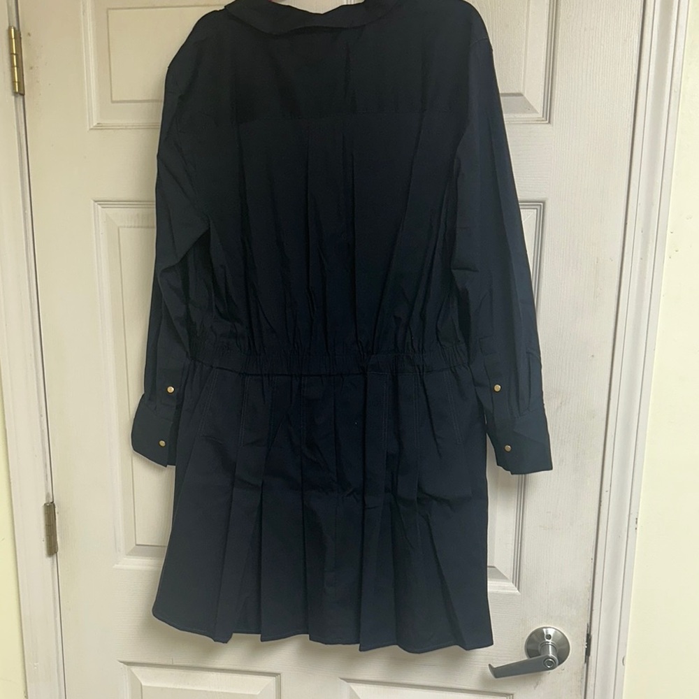 Black Button-Down tommy hilfiger Shirt Dress - Picture 6 of 8